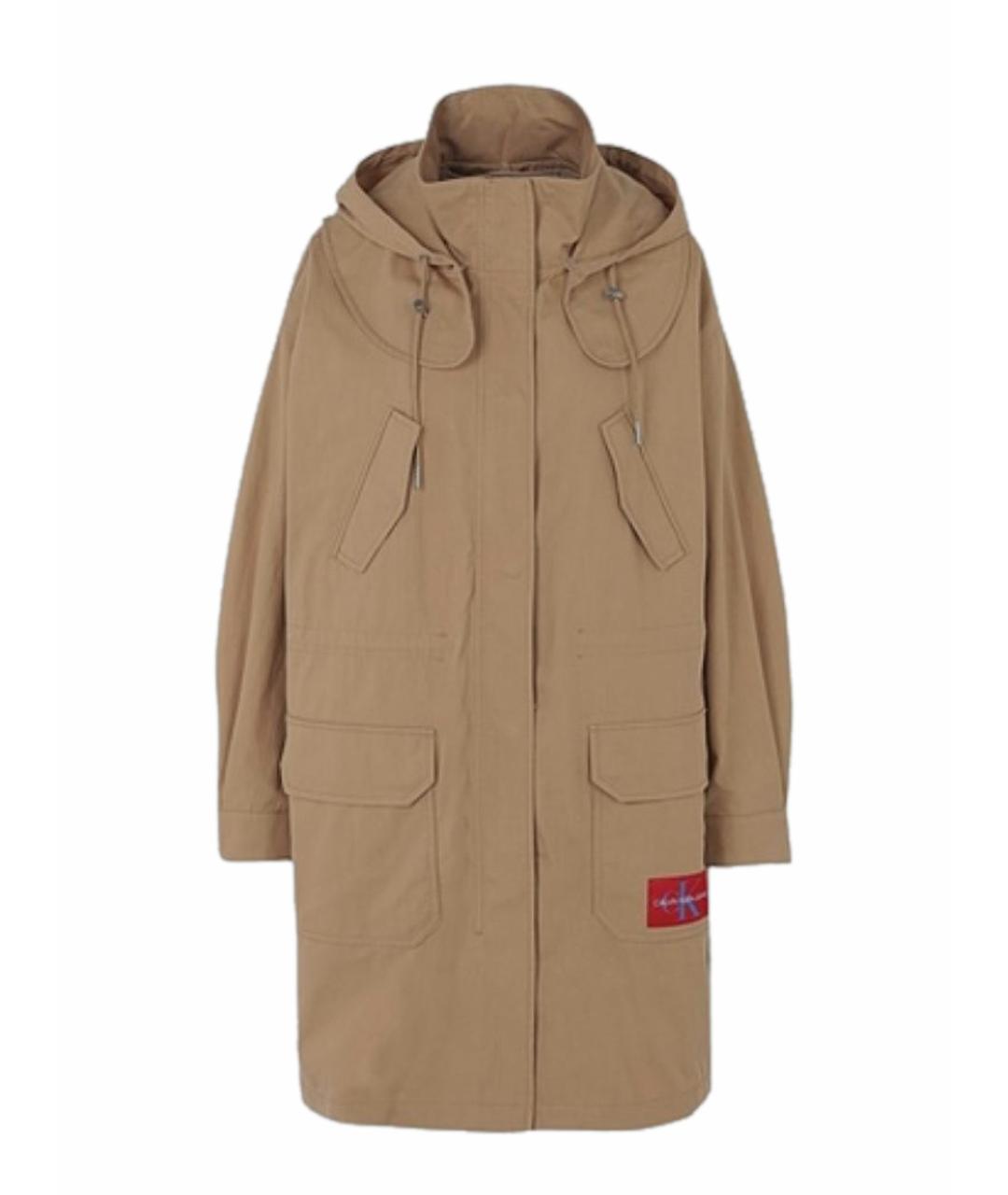CALVIN KLEIN Бежевая хлопковая парка, фото 1