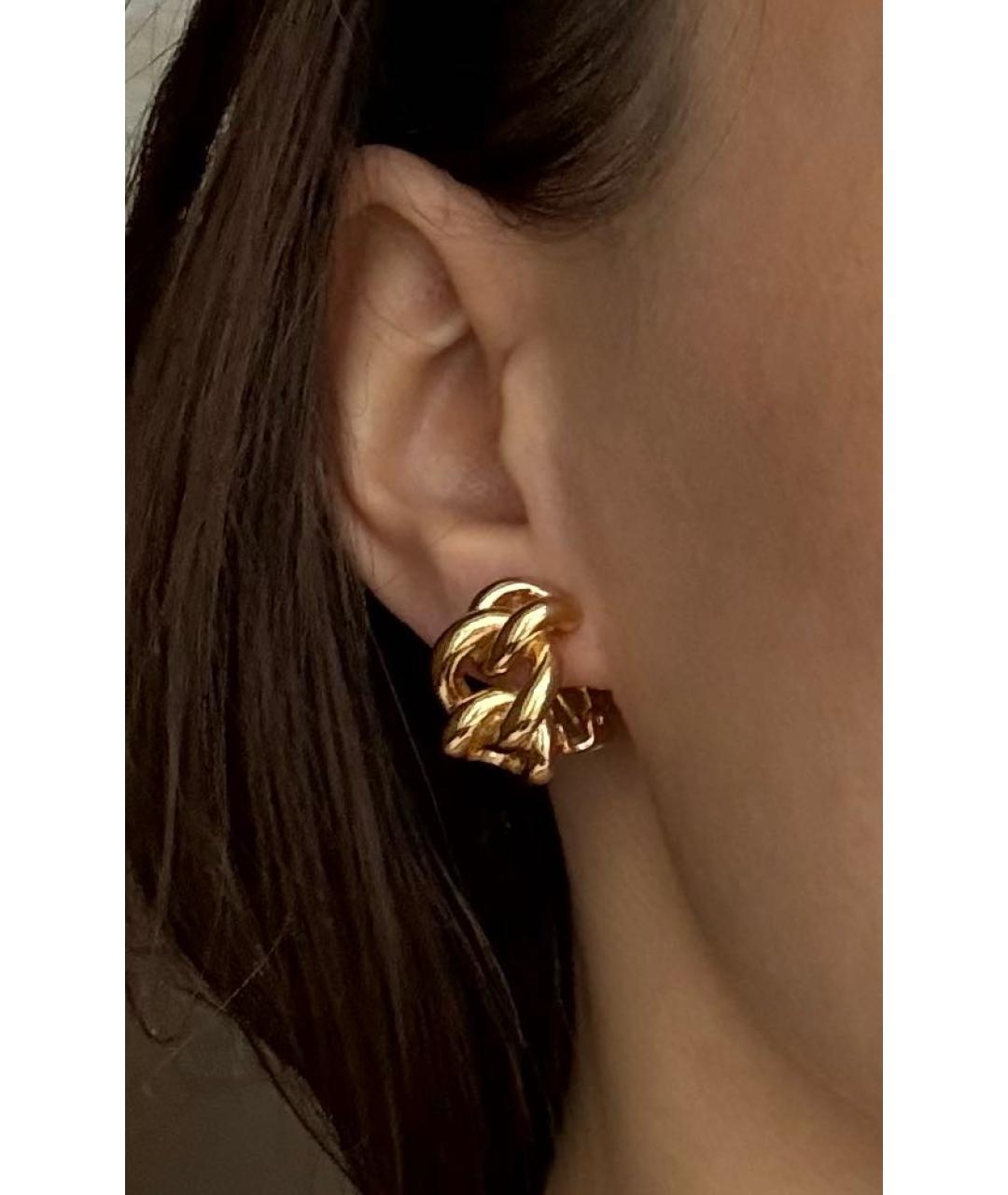 CHRISTIAN DIOR Золотые металлические клипсы, фото 6