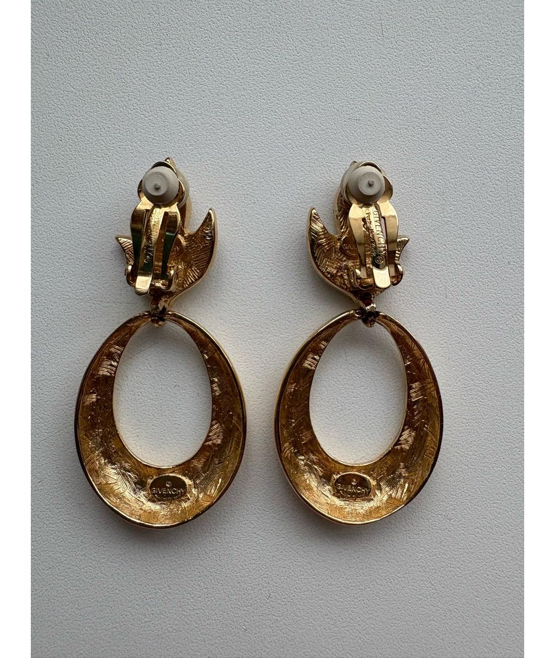 GIVENCHY Золотые металлические клипсы, фото 2