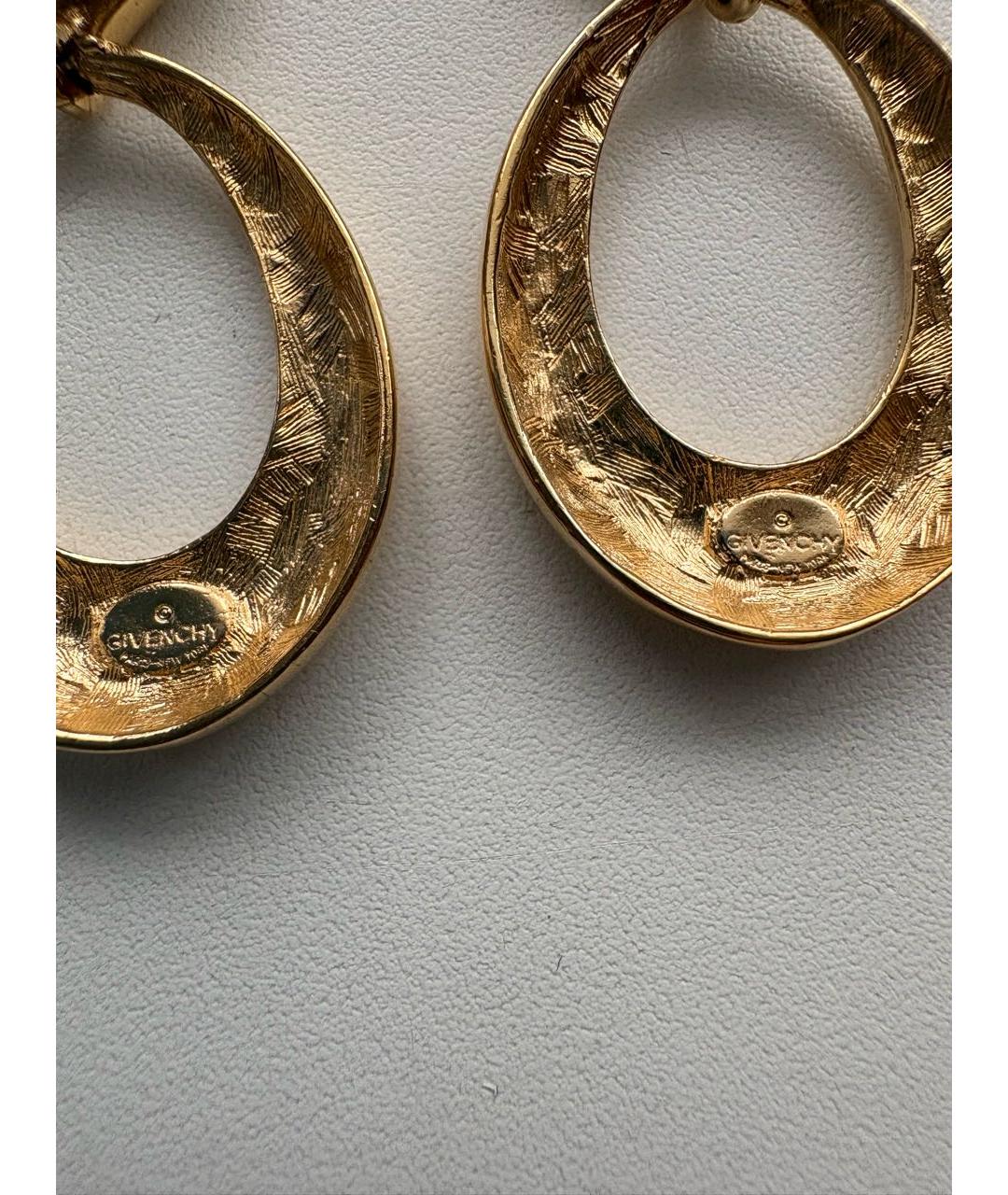 GIVENCHY Золотые металлические клипсы, фото 4