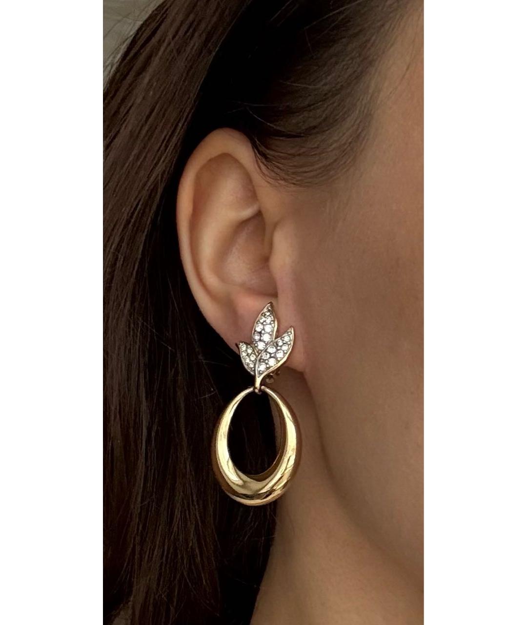 GIVENCHY Золотые металлические клипсы, фото 7