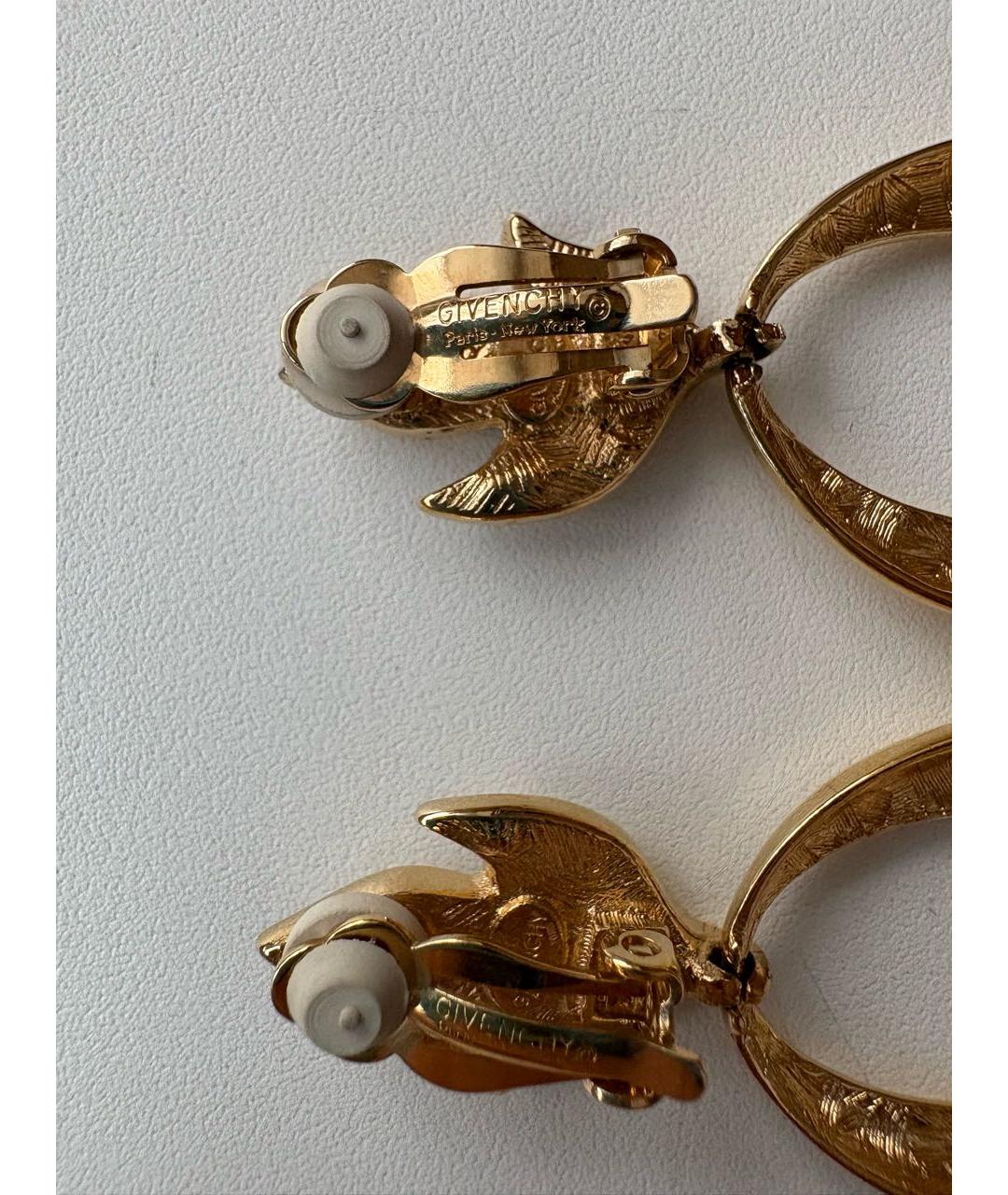GIVENCHY Золотые металлические клипсы, фото 3