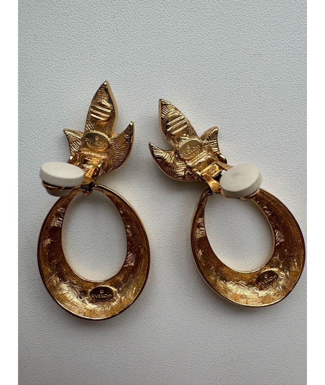 GIVENCHY Золотые металлические клипсы, фото 5