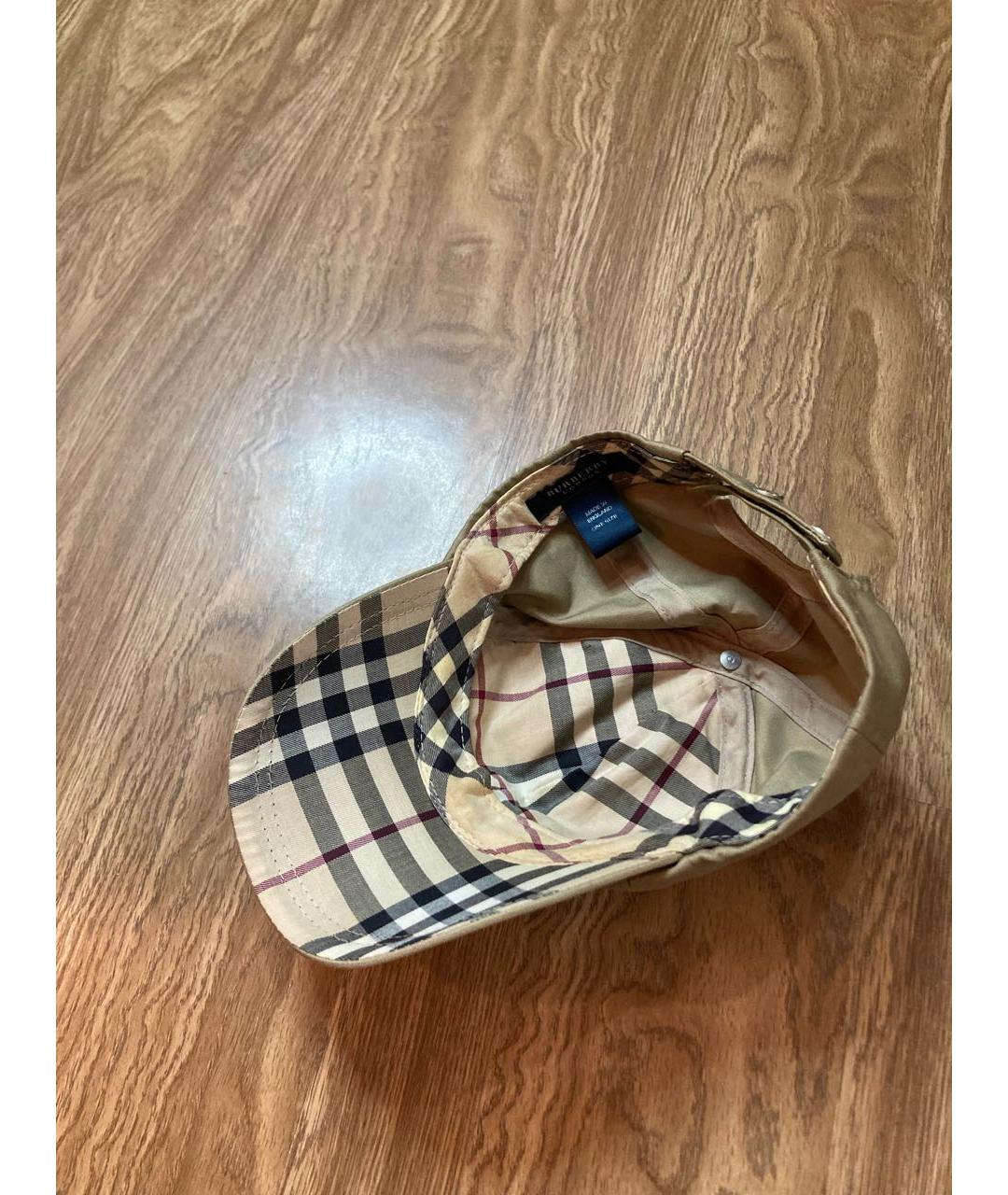 BURBERRY Бежевая хлопковая кепка/бейсболка, фото 3