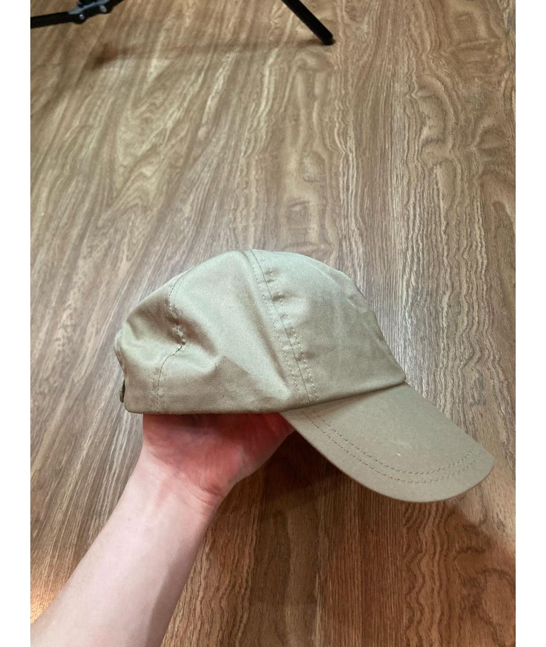 BURBERRY Бежевая хлопковая кепка/бейсболка, фото 2