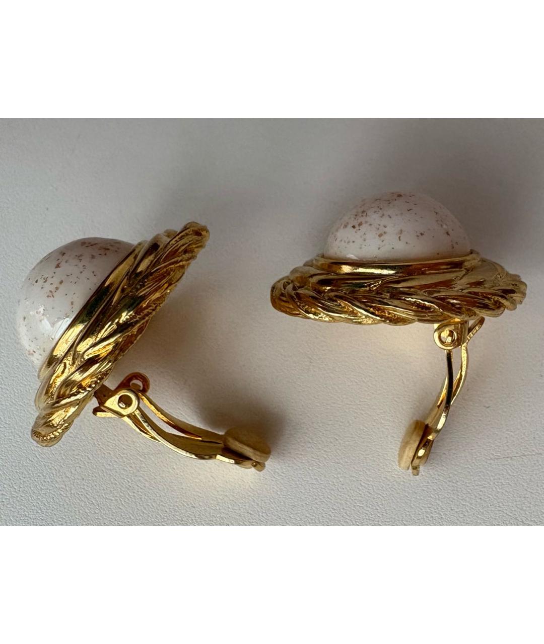 GIVENCHY Золотые металлические клипсы, фото 7