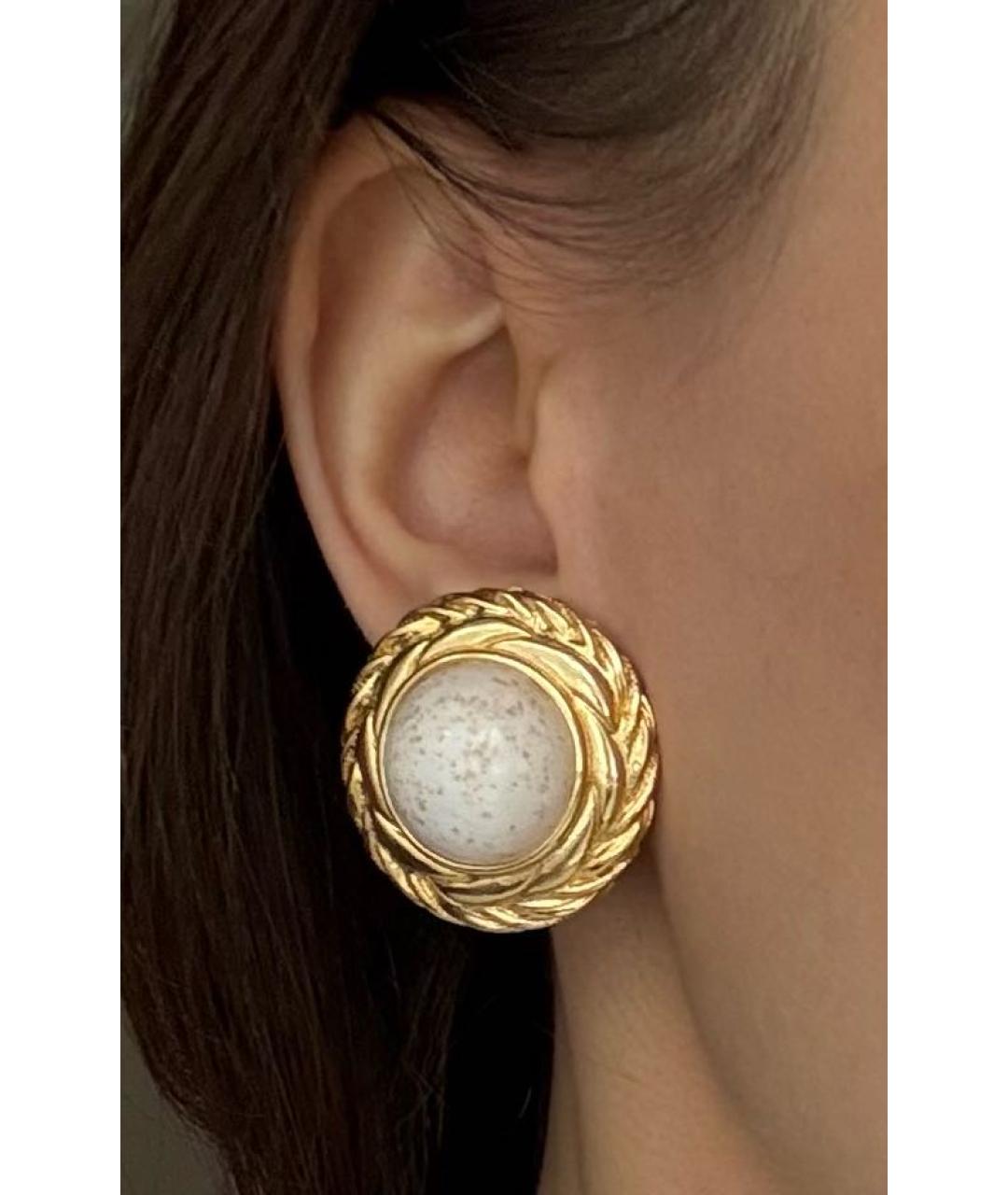 GIVENCHY Золотые металлические клипсы, фото 8