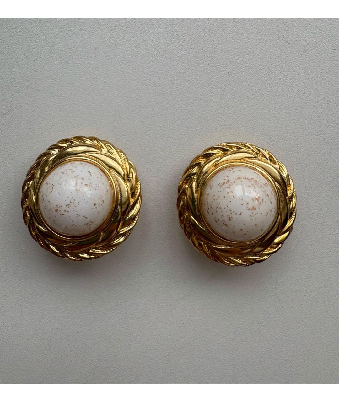 GIVENCHY Золотые металлические клипсы, фото 4