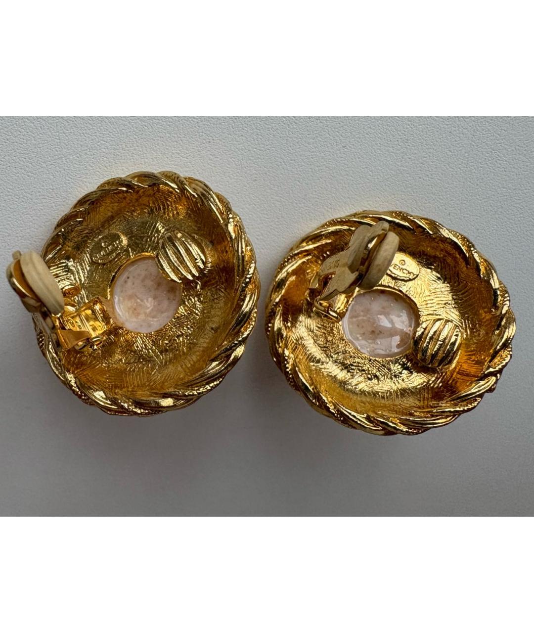 GIVENCHY Золотые металлические клипсы, фото 6