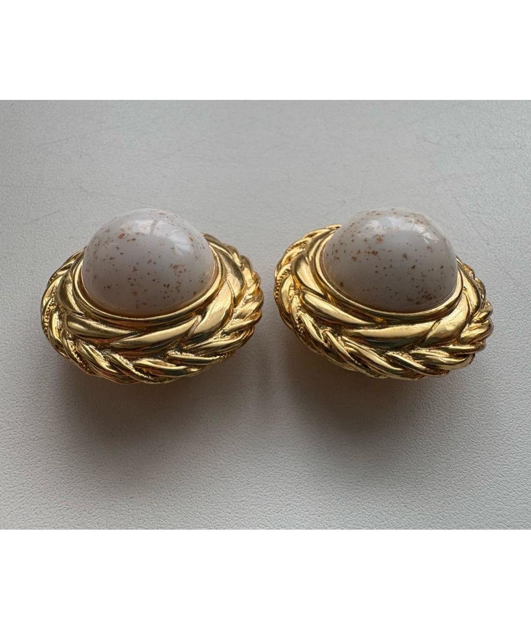 GIVENCHY Золотые металлические клипсы, фото 2