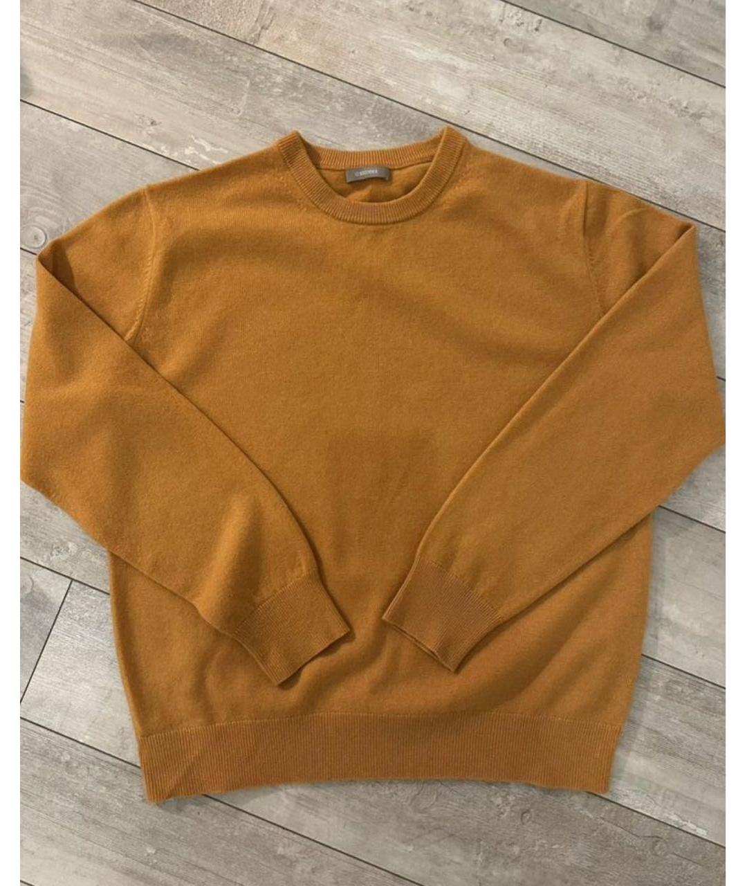 12 STOREEZ Оранжевый кашемировый джемпер / свитер, фото 2