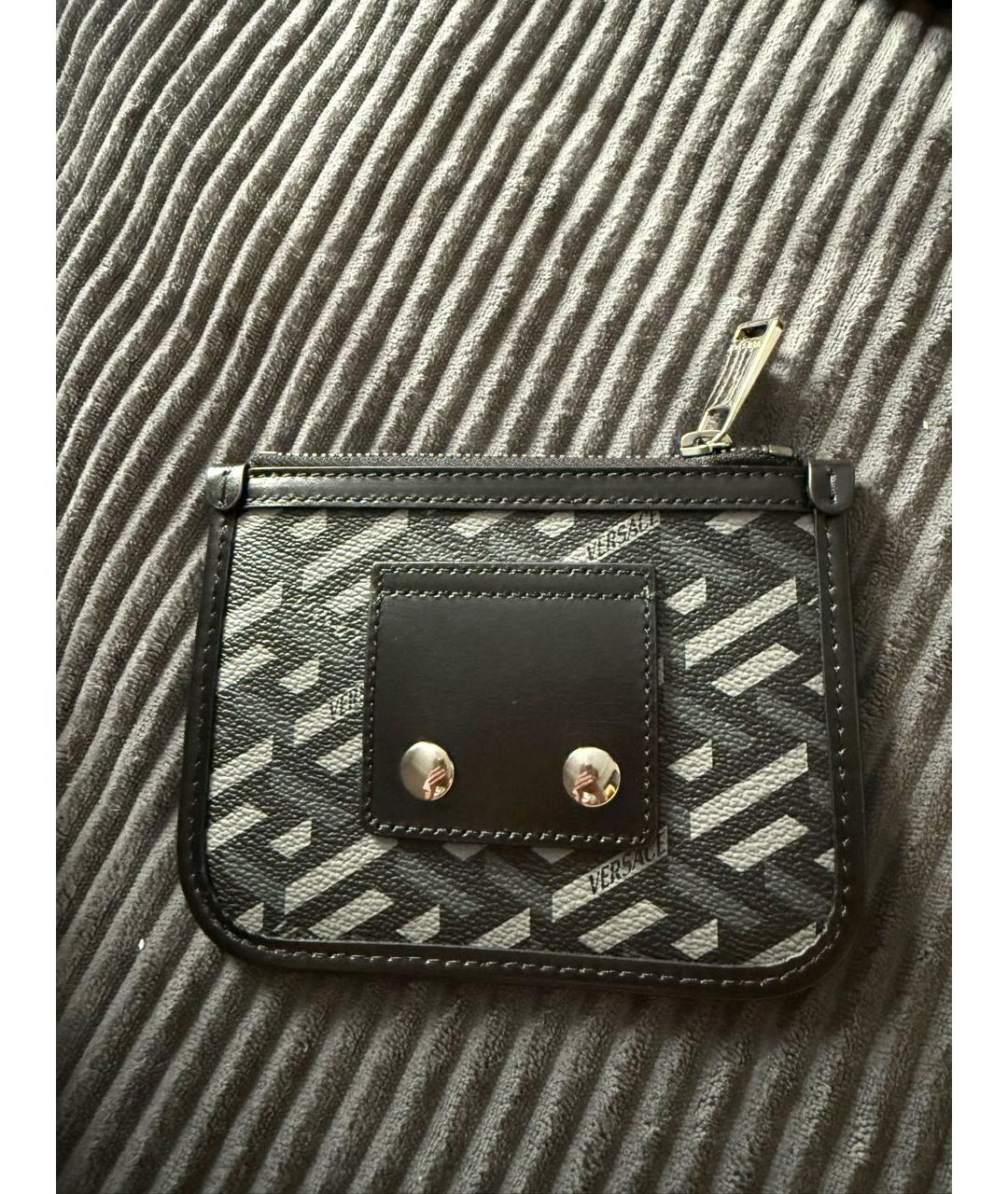 VERSACE Черный кардхолдер, фото 2