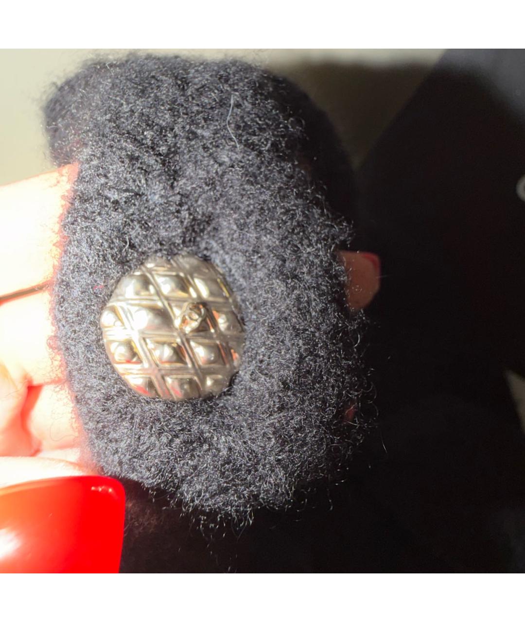 CHANEL Черная кашемировая шапка, фото 7