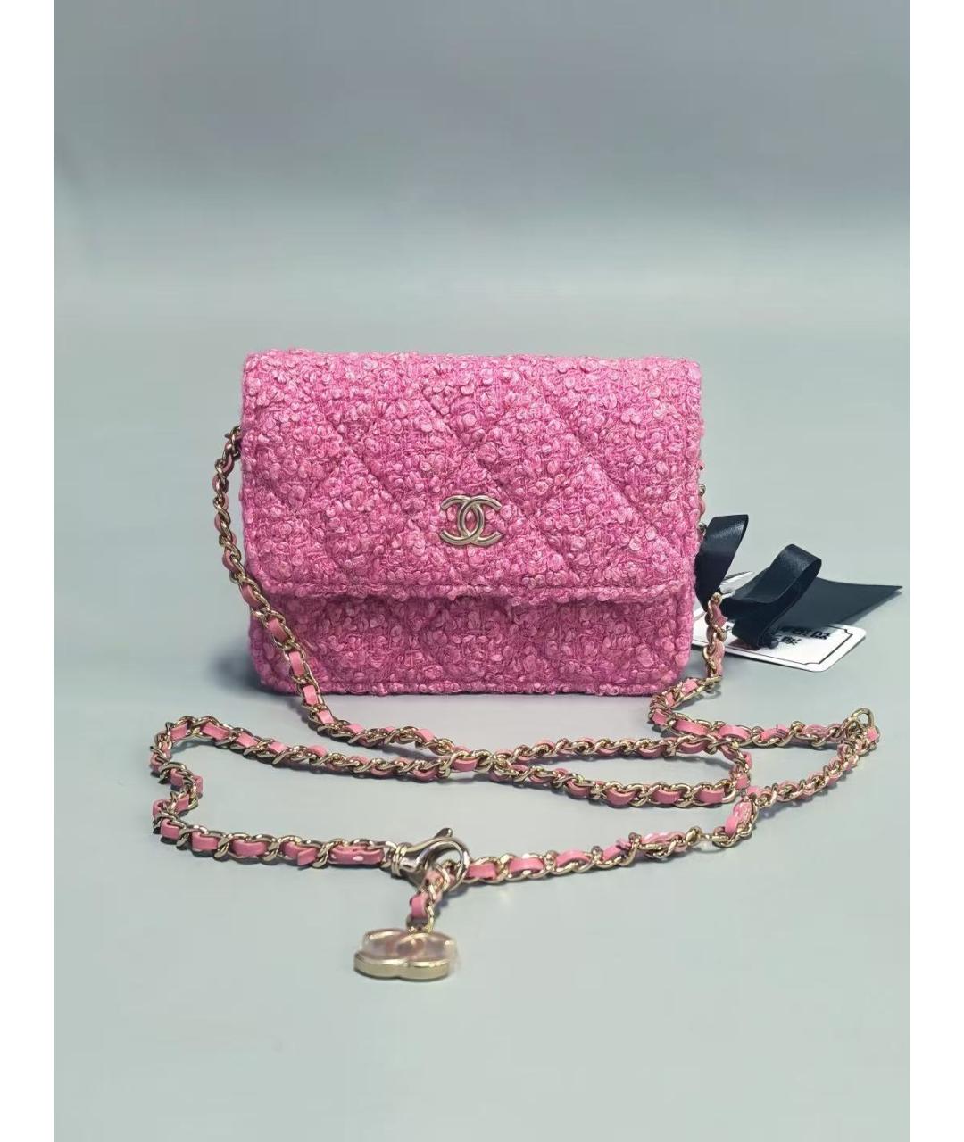 CHANEL Розовая сумка через плечо, фото 4