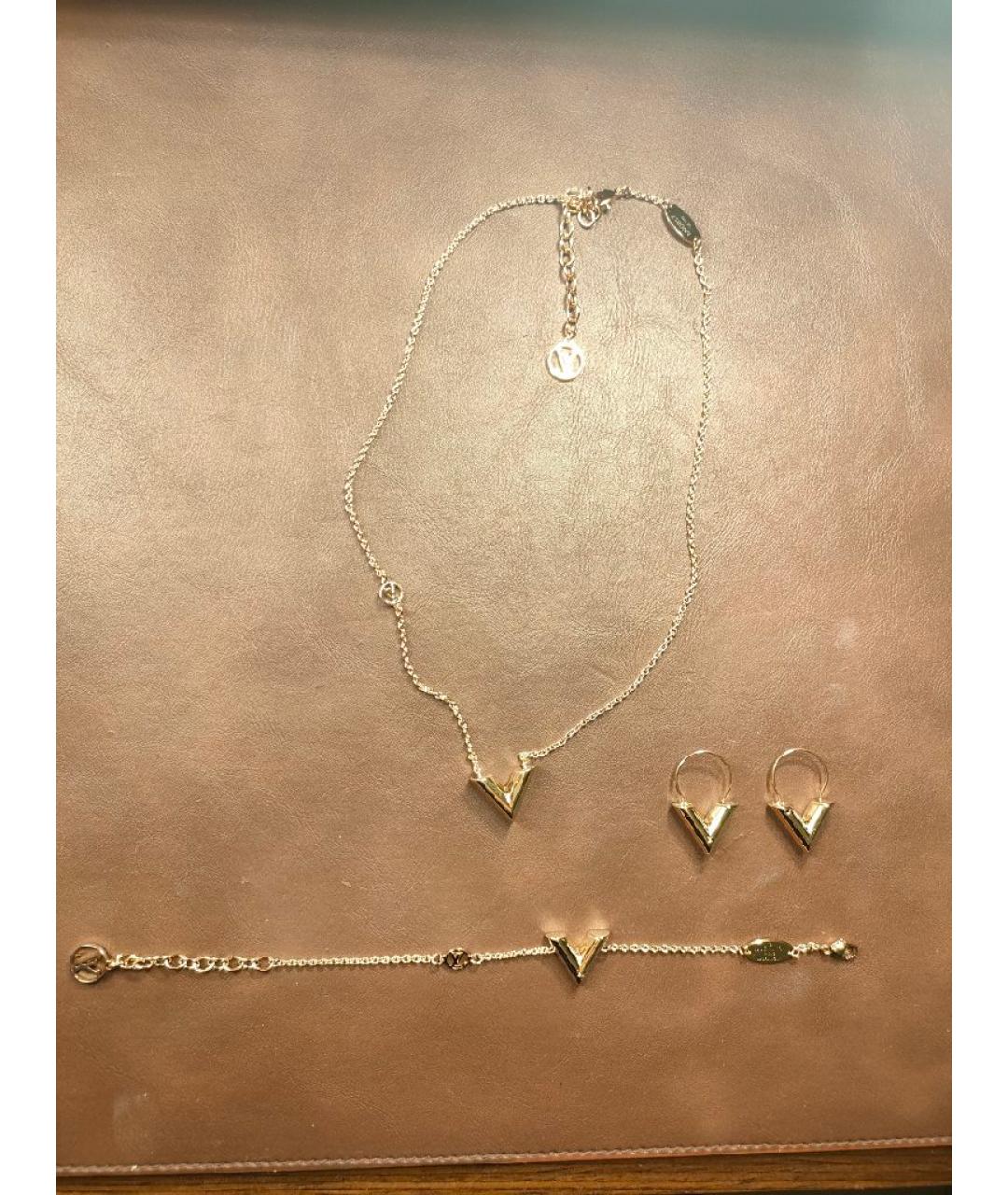 LOUIS VUITTON Золотой позолоченный комплект, фото 2