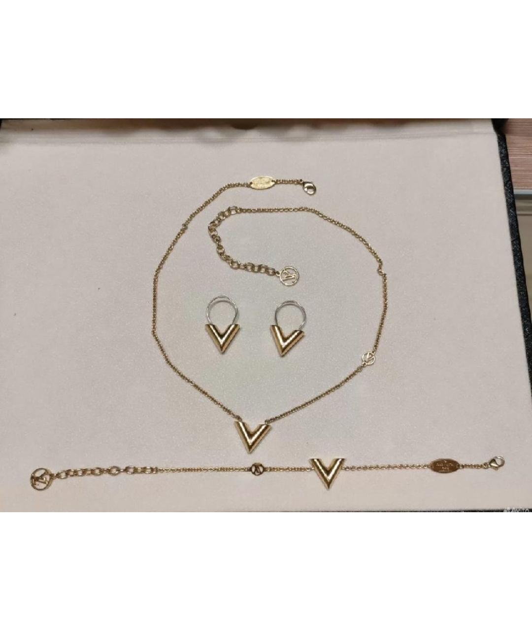 LOUIS VUITTON Золотой позолоченный комплект, фото 4