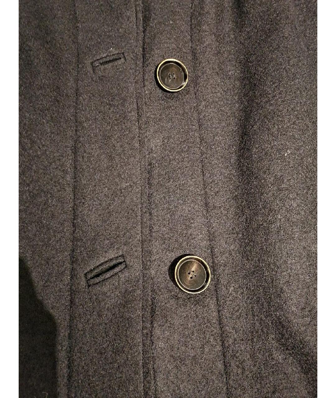 GENTRY PORTOFINO Темно-синее шерстяное пальто, фото 4