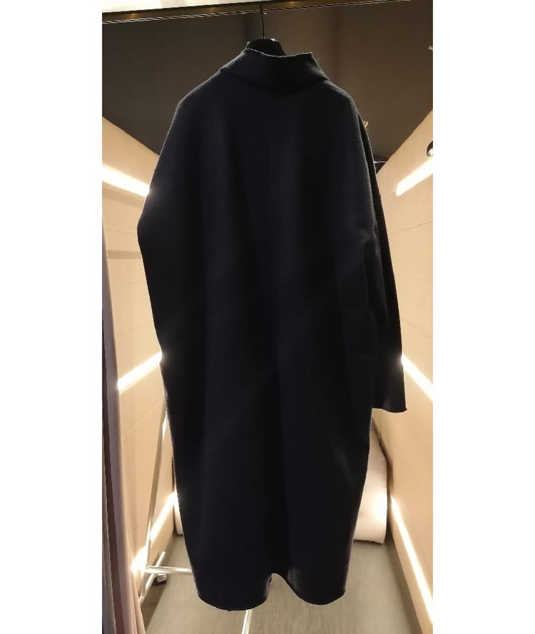 GENTRY PORTOFINO Темно-синее шерстяное пальто, фото 2