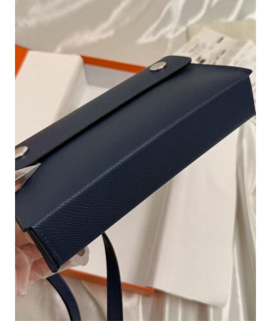 HERMES Голубой кошелек, фото 4