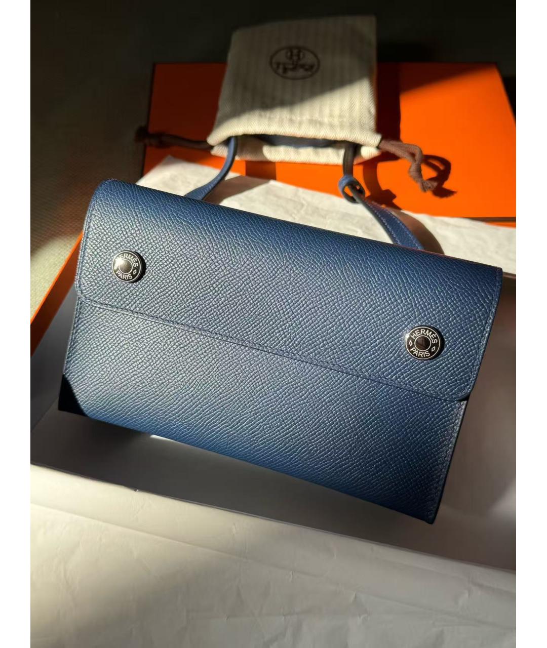 HERMES Голубой кошелек, фото 7