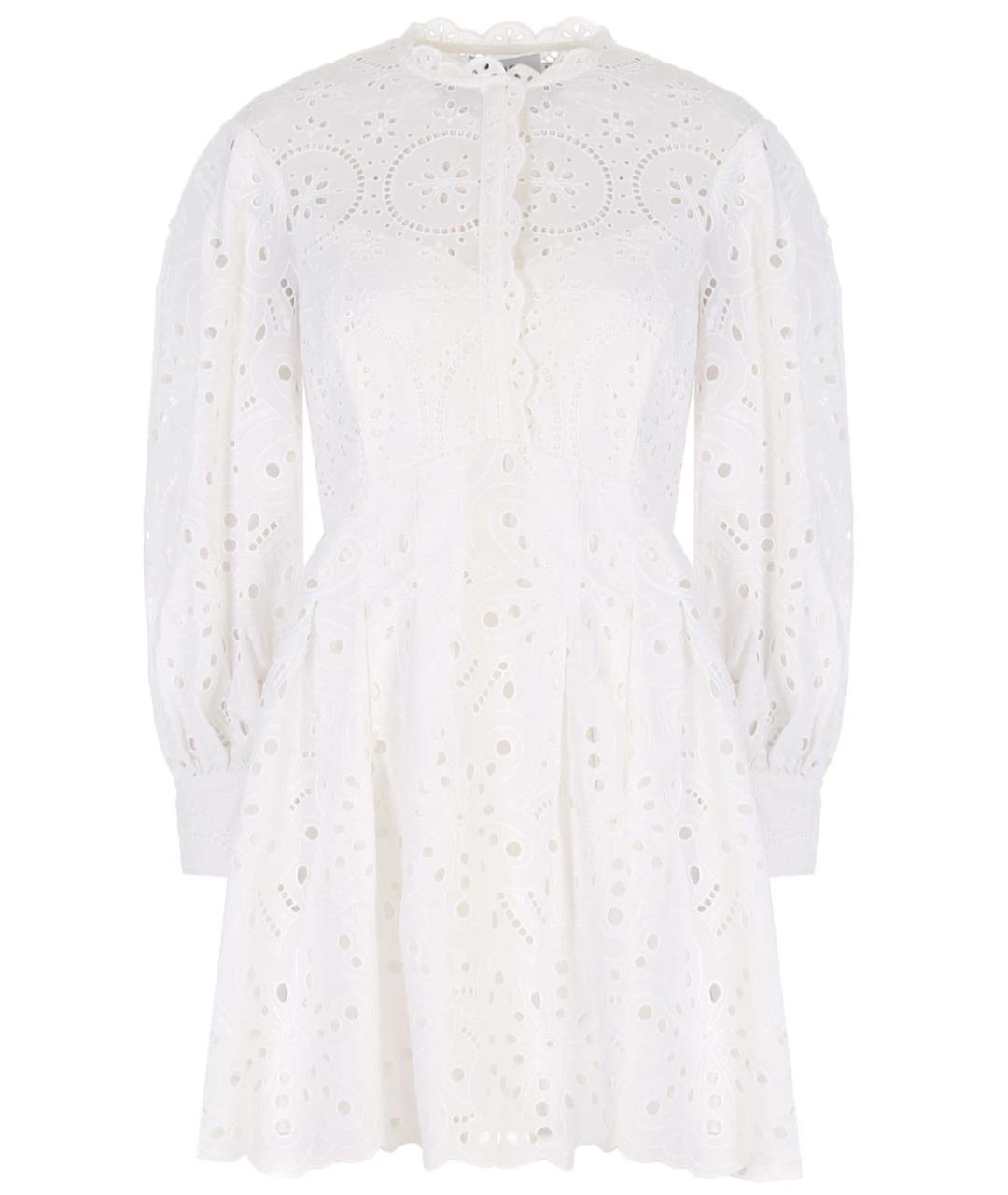 CHARO RUIZ Белое хлопковое повседневное платье, фото 1