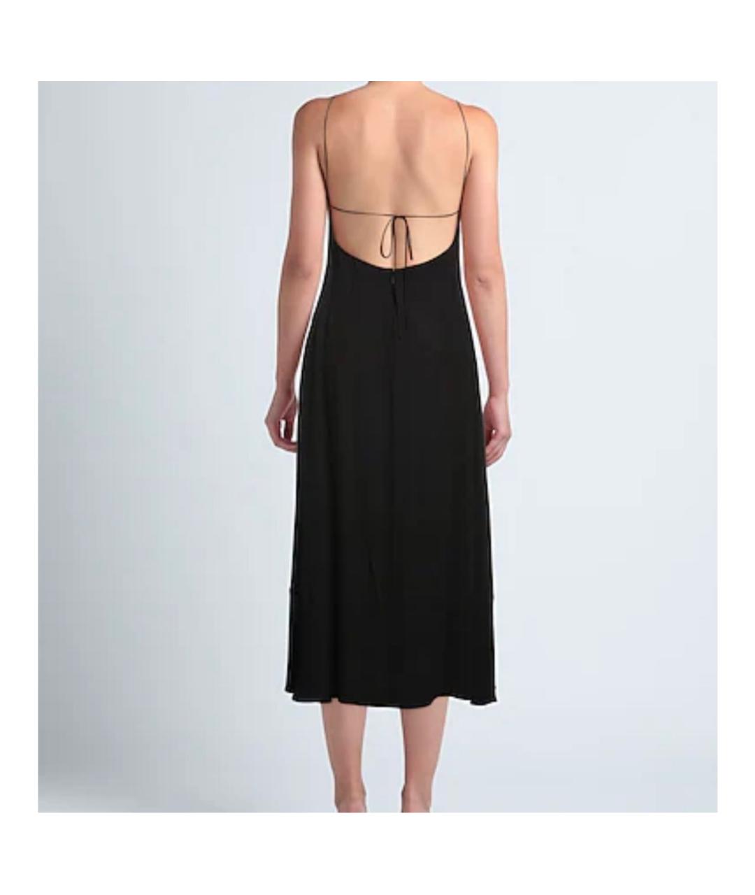 SAINT LAURENT Черное вискозное коктейльное платье, фото 2