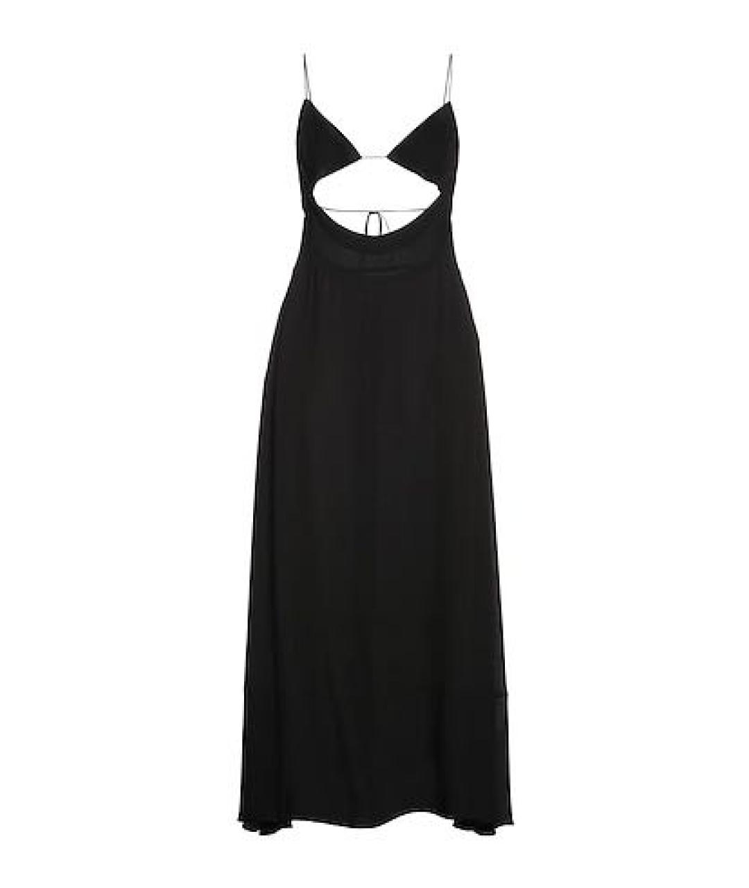 SAINT LAURENT Черное вискозное коктейльное платье, фото 9