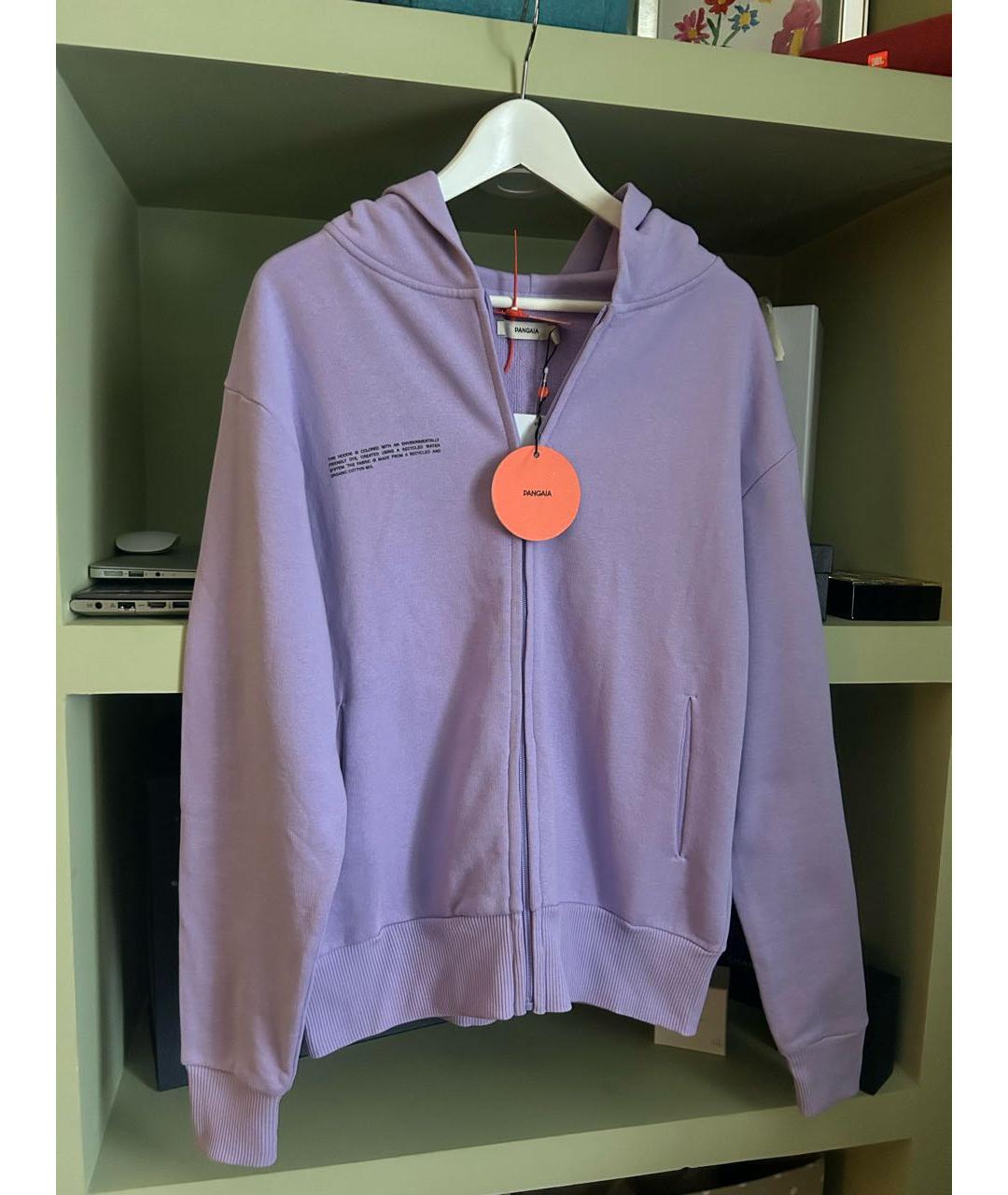 THE PANGAIA Фиолетовый хлопковый кардиган, фото 5