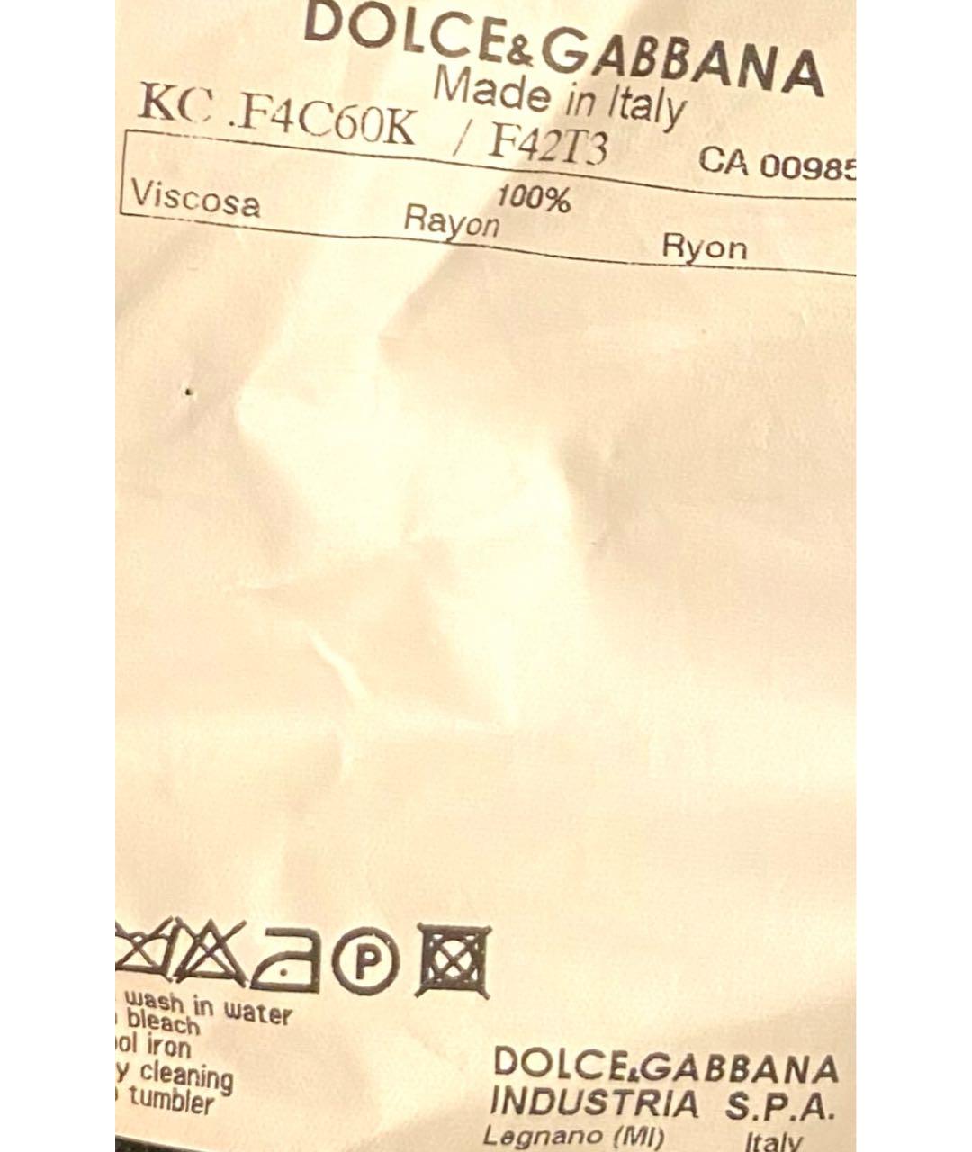 DOLCE&GABBANA Черный вискозный кардиган, фото 6