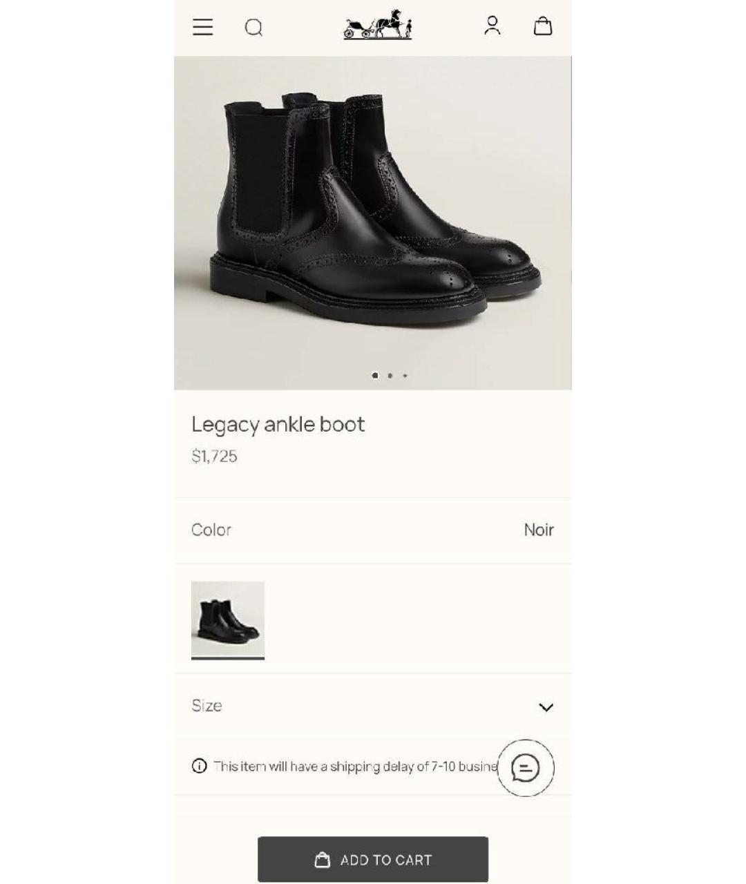 HERMES Черные кожаные высокие ботинки, фото 3