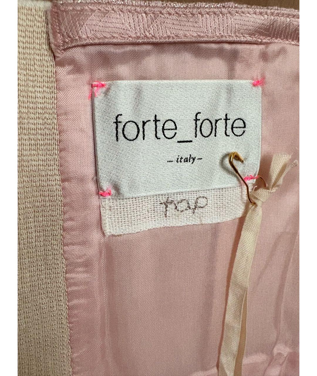 FORTE FORTE Розовая льняная блузы, фото 4