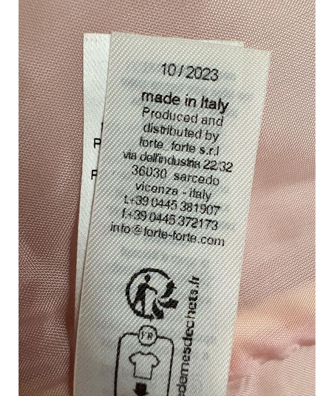 FORTE FORTE Розовая льняная блузы, фото 6