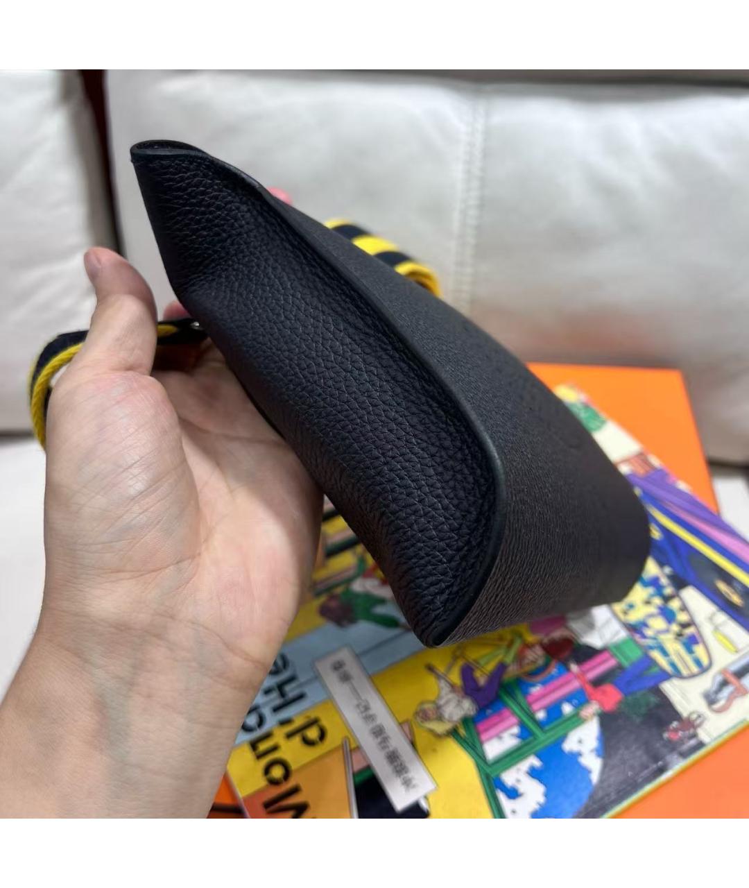 HERMES Голубая кожаная сумка через плечо, фото 4