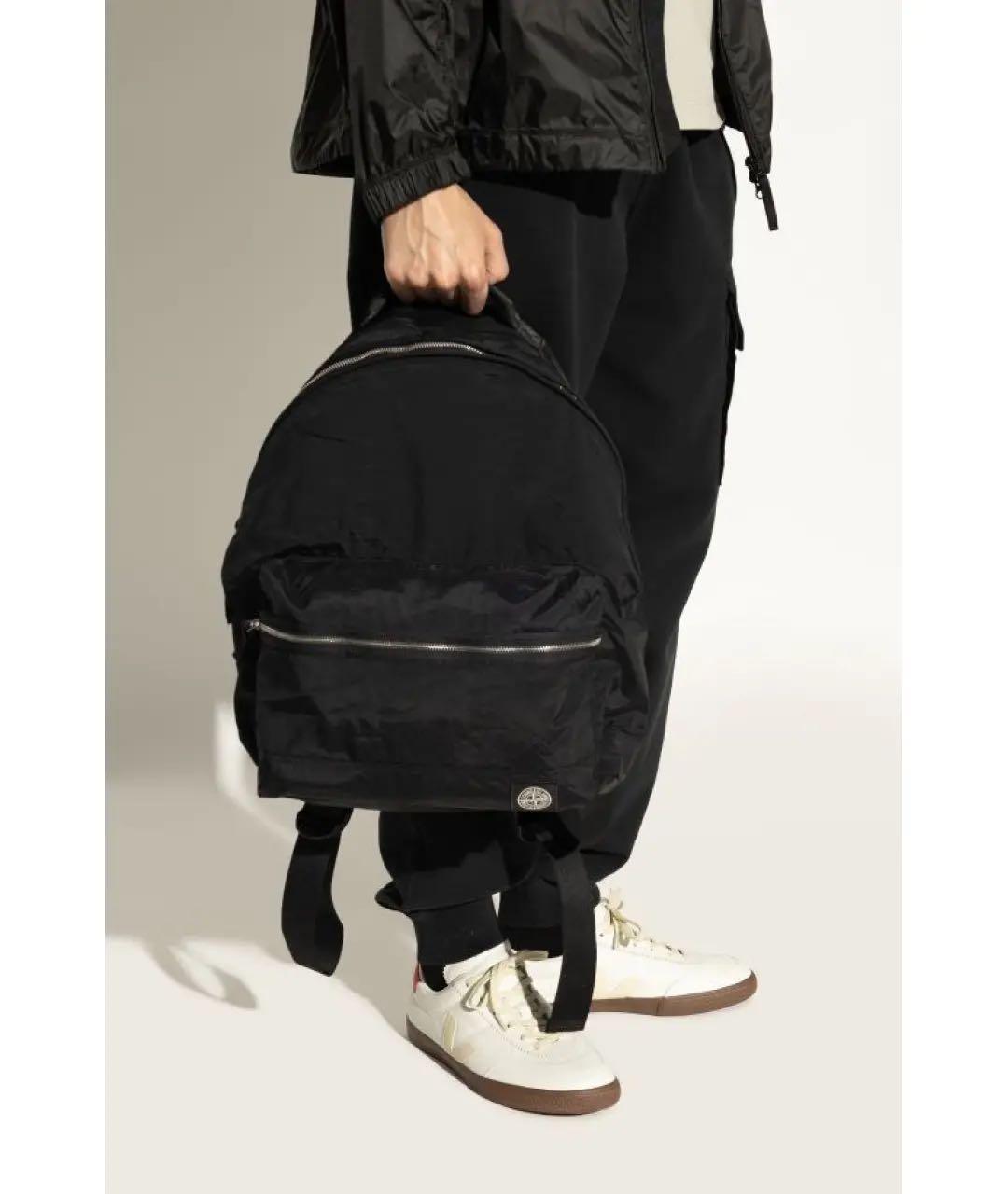 STONE ISLAND Черный рюкзак, фото 2