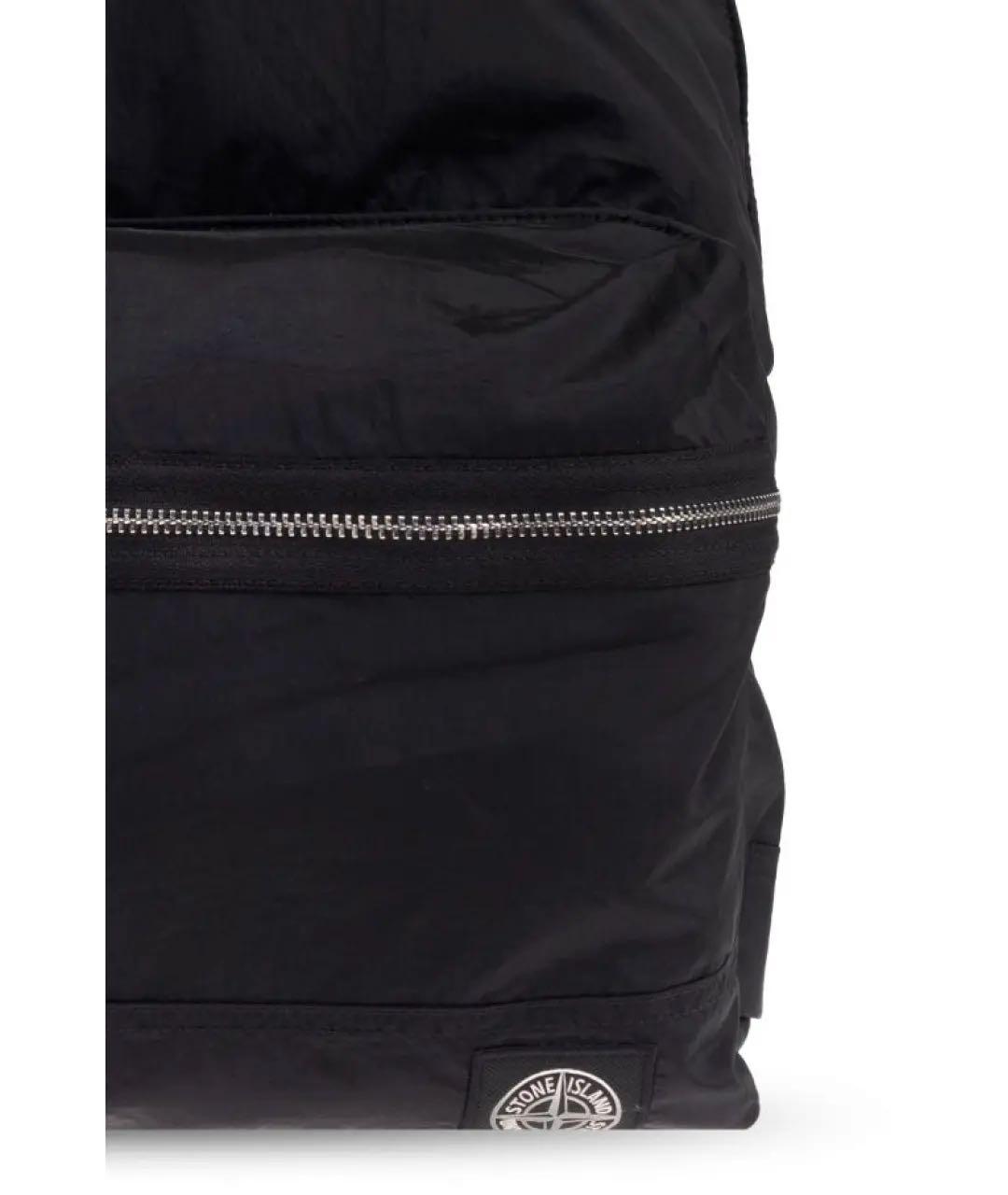 STONE ISLAND Черный рюкзак, фото 6