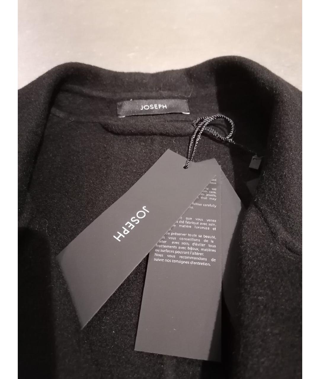 JOSEPH Черное шерстяное пальто, фото 3