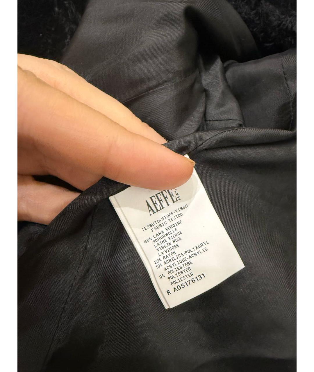 MOSCHINO Черный шерстяной жакет/пиджак, фото 3