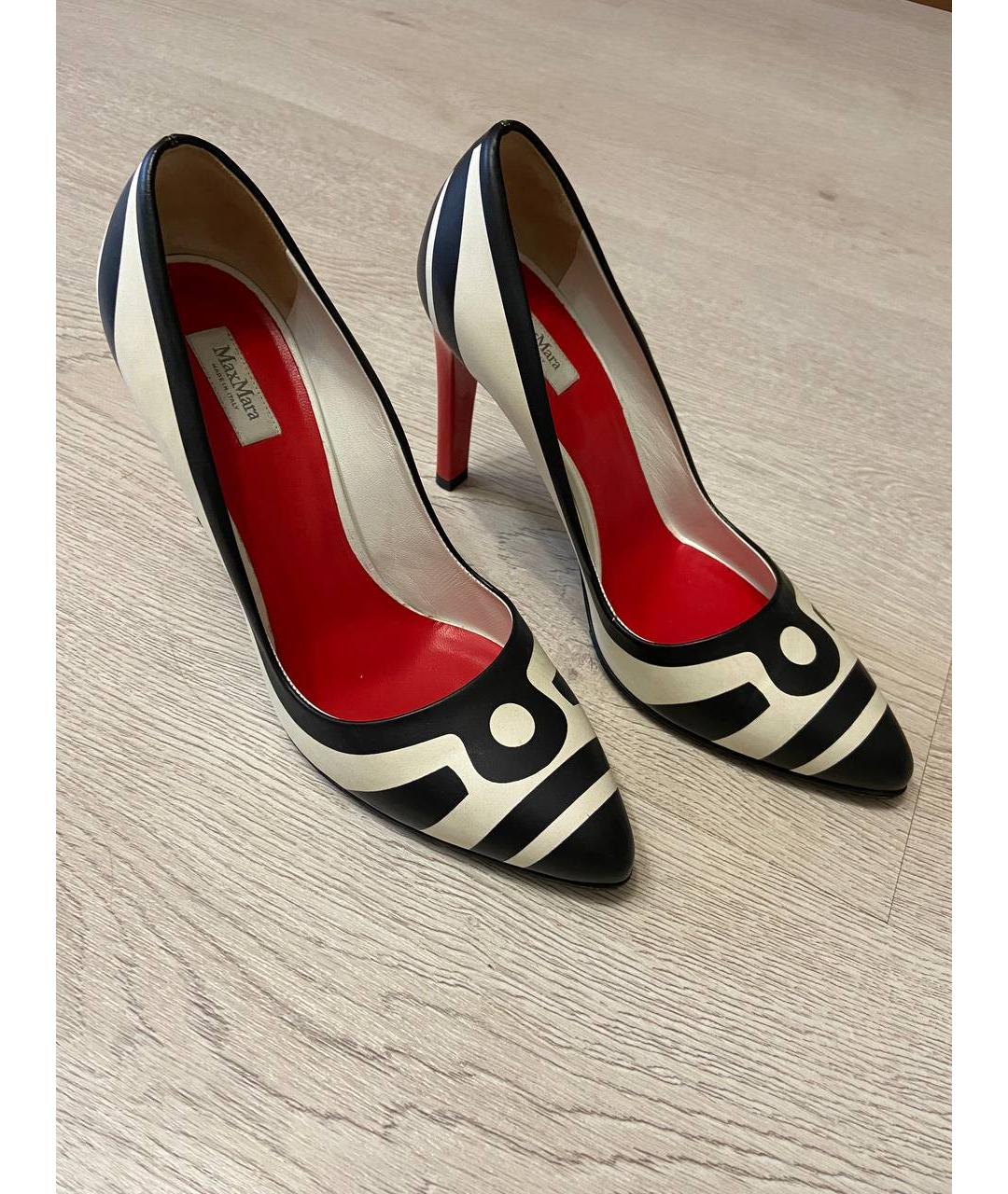 MAX MARA Мульти кожаные туфли, фото 7