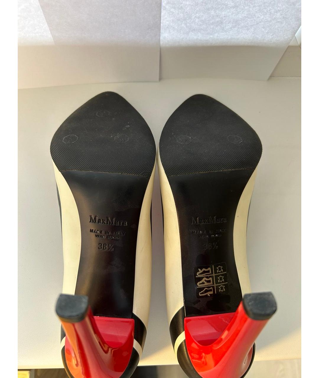 MAX MARA Мульти кожаные туфли, фото 4