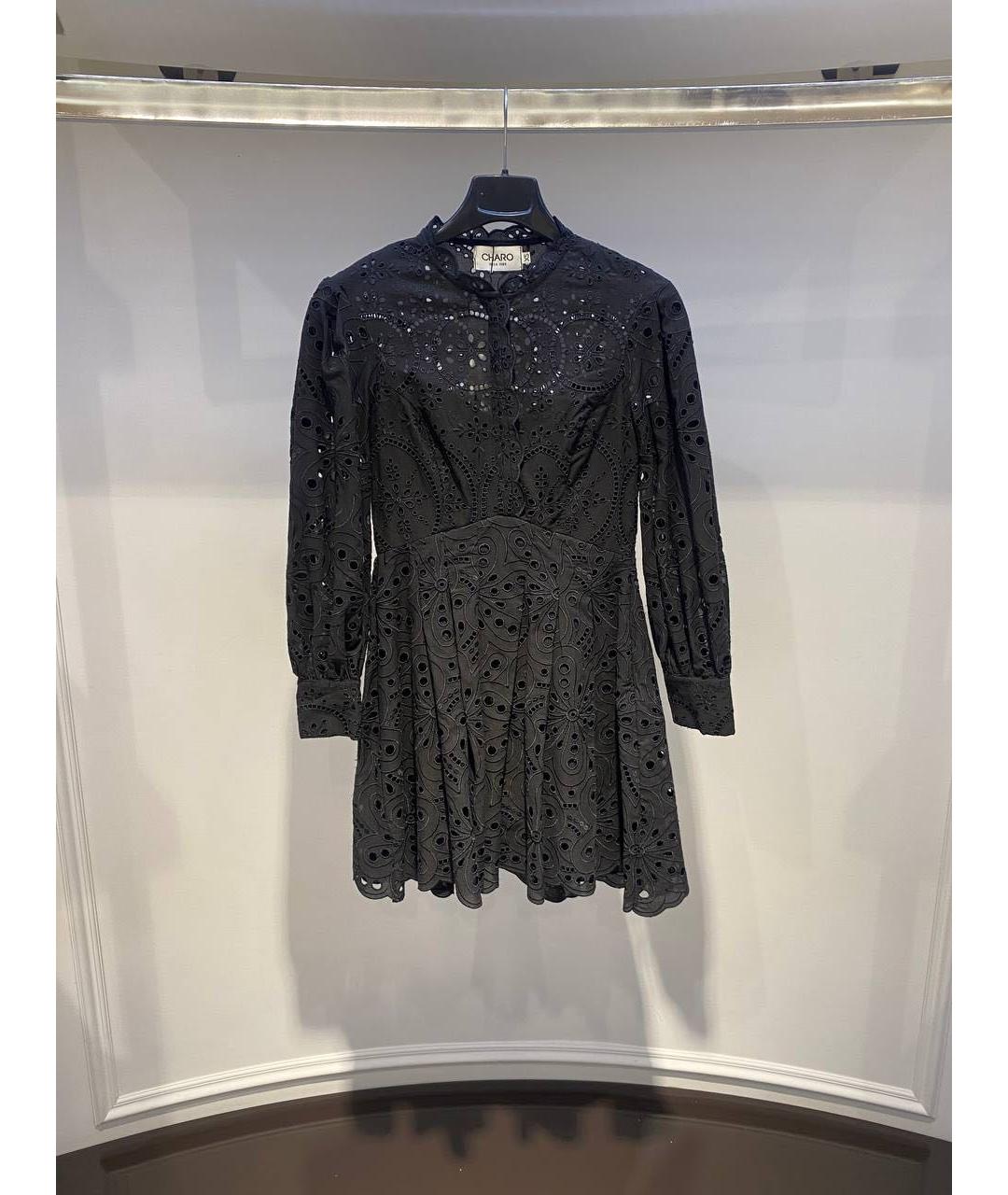 CHARO RUIZ Черное повседневное платье, фото 2