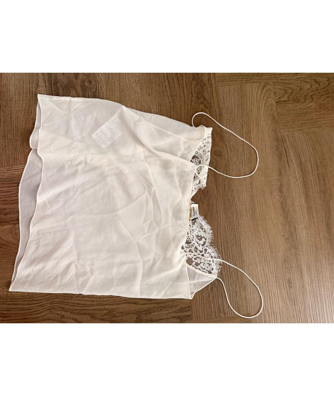 SAINT LAURENT Белая шелковая блузы, фото 2