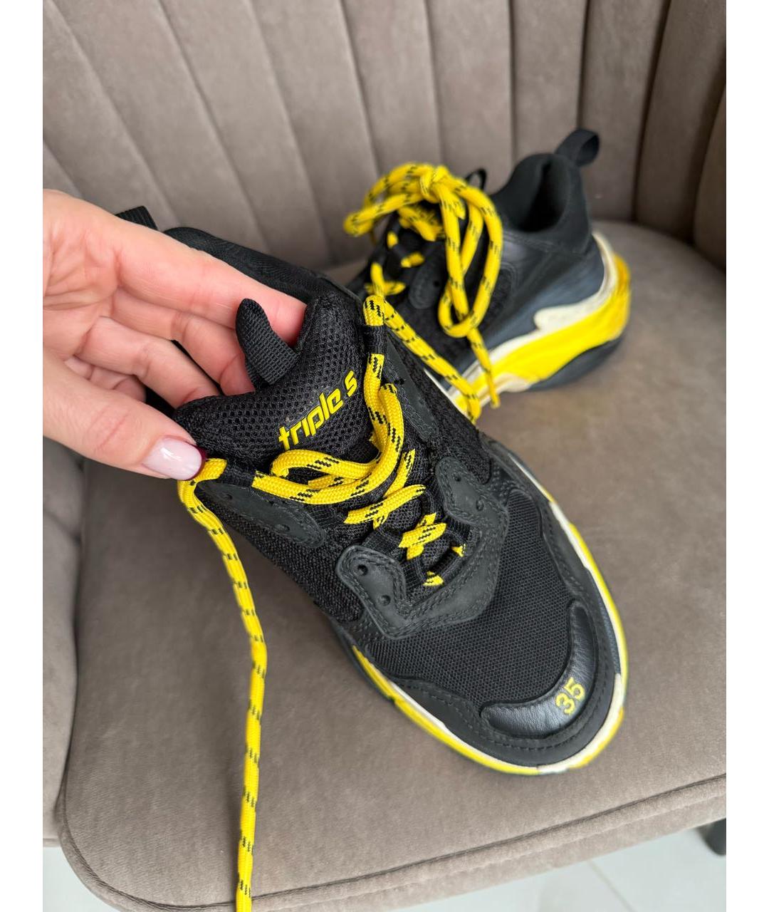 BALENCIAGA Черные кроссовки, фото 6