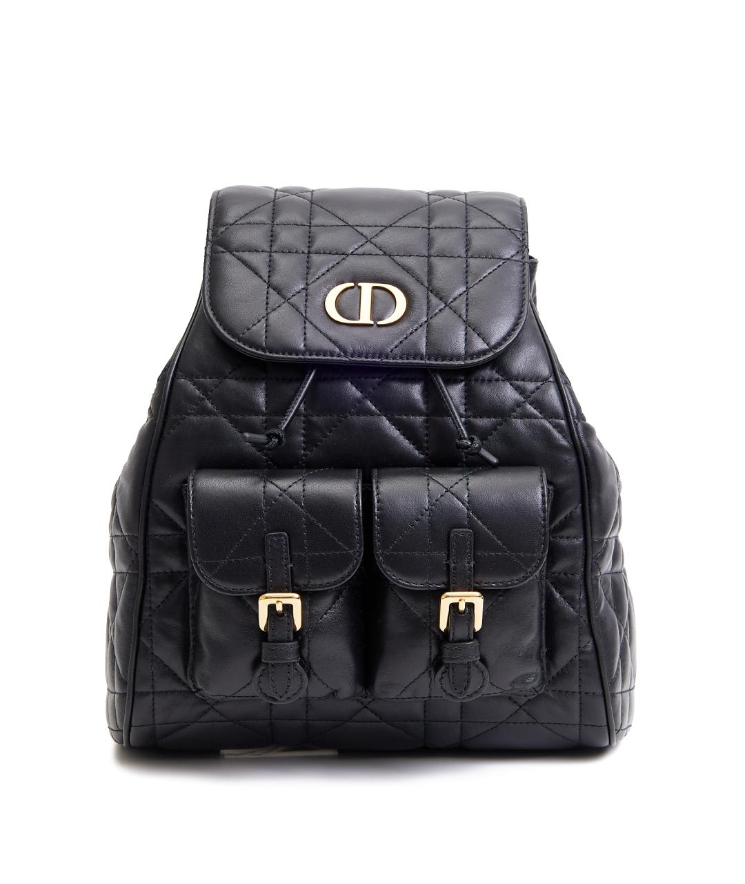 CHRISTIAN DIOR Черный кожаный рюкзак, фото 7