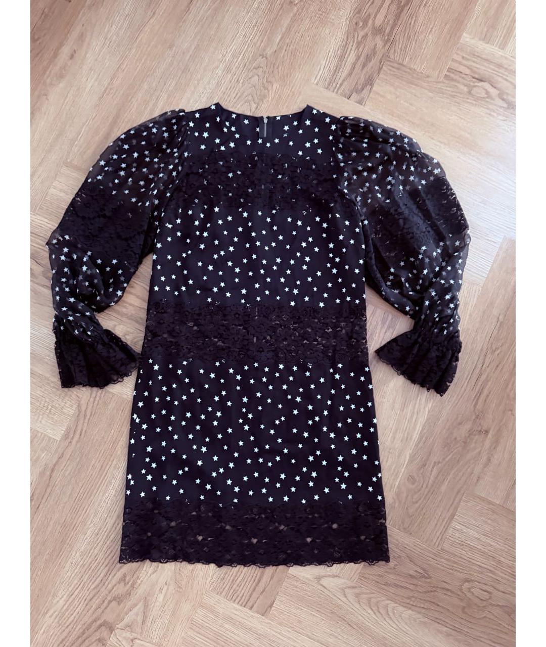 DOLCE&GABBANA Черное шелковое коктейльное платье, фото 7