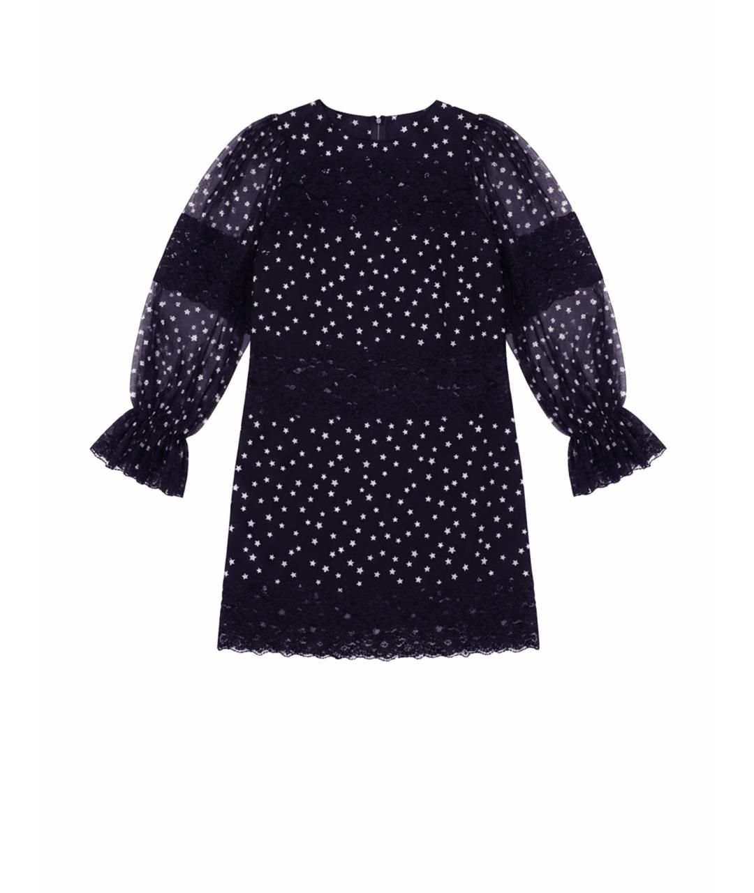 DOLCE&GABBANA Черное шелковое коктейльное платье, фото 1