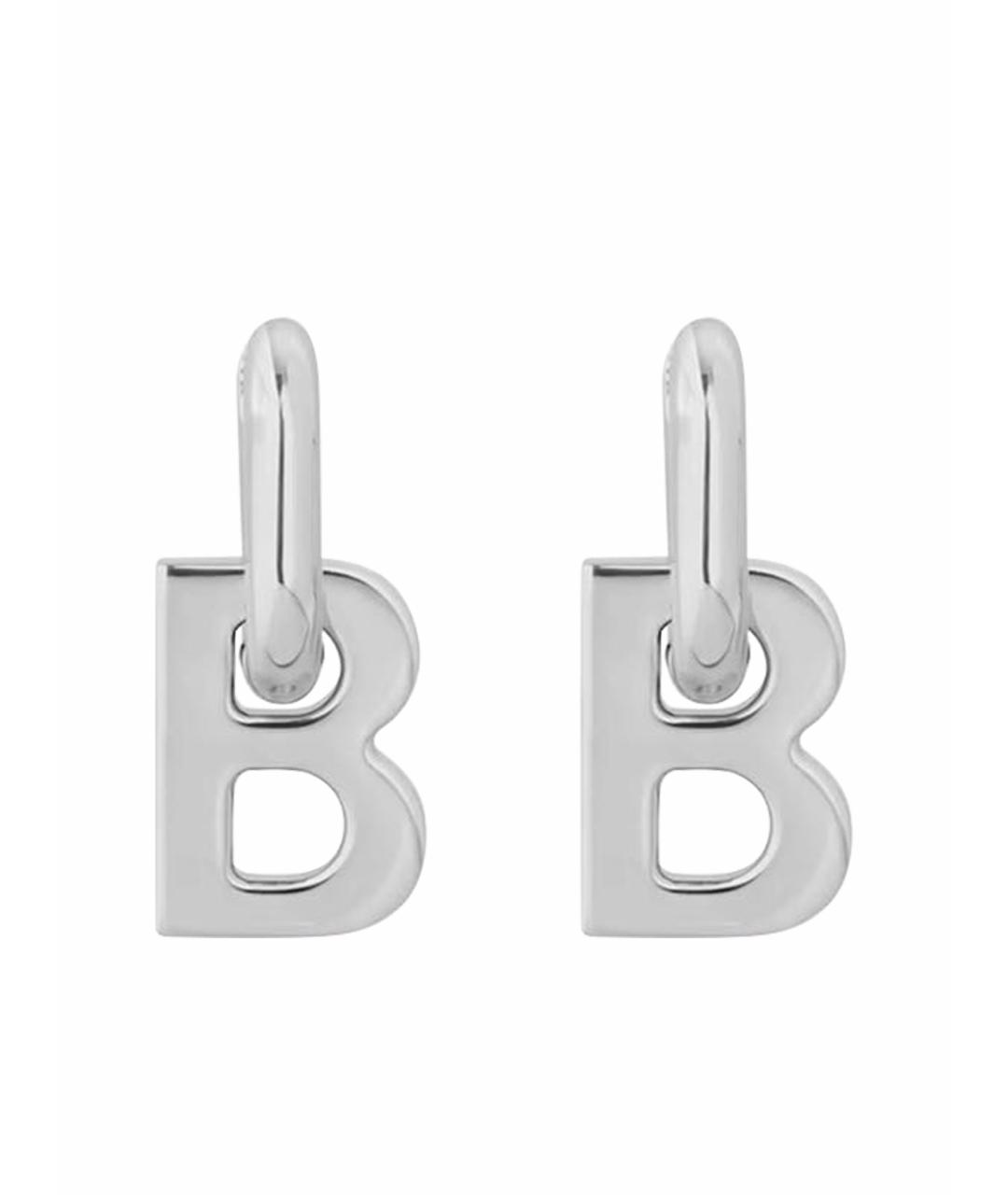BALENCIAGA Серебряные латунные серьги, фото 1