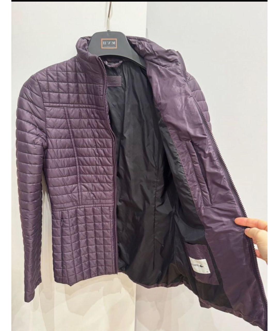 LACOSTE Фиолетовая полиамидовая куртка, фото 5