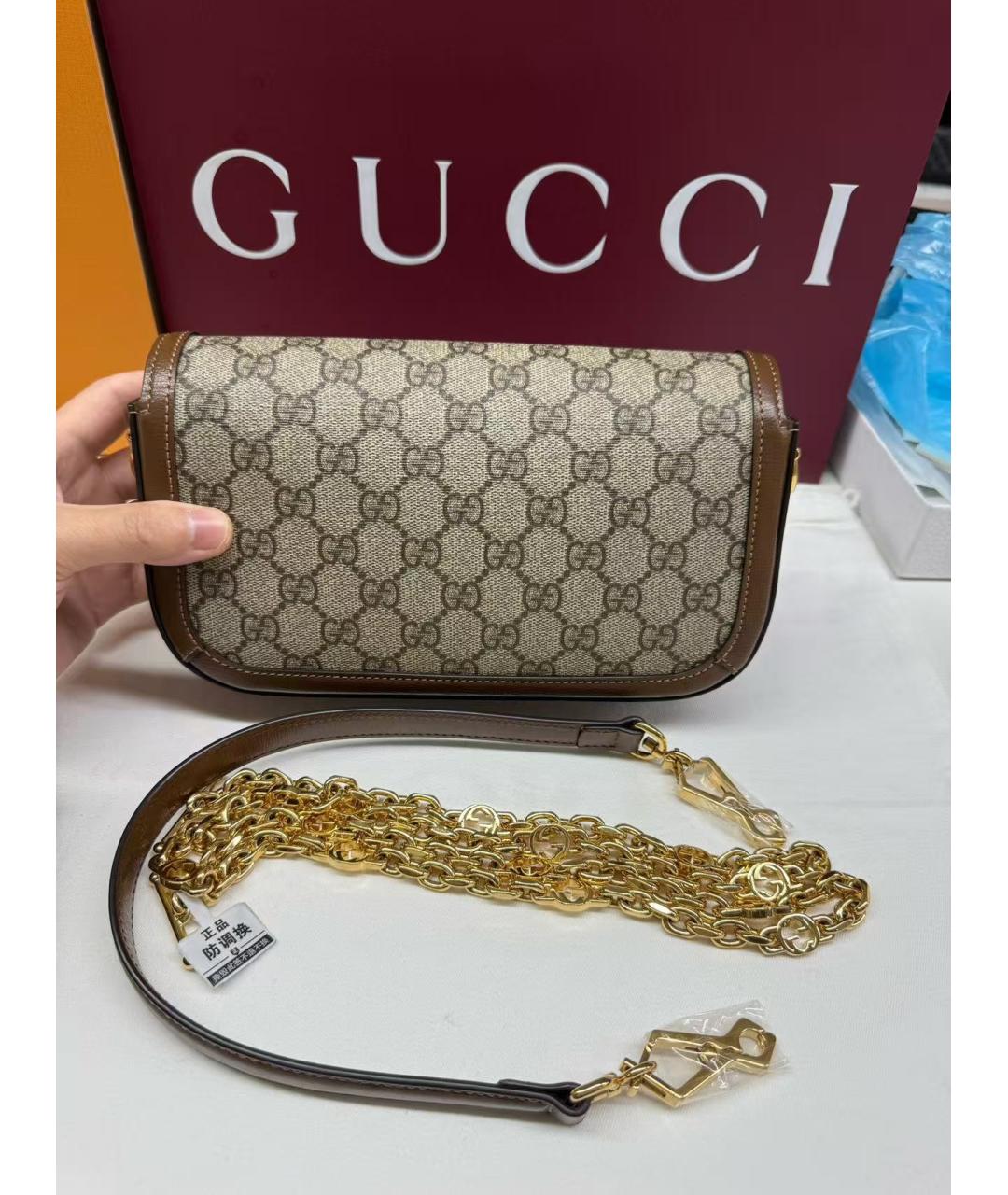 GUCCI Коричневая сумка через плечо, фото 2