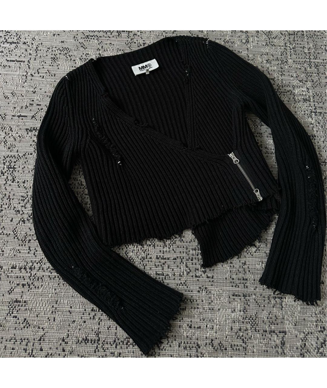 MAISON MARGIELA Черный шерстяной джемпер / свитер, фото 4