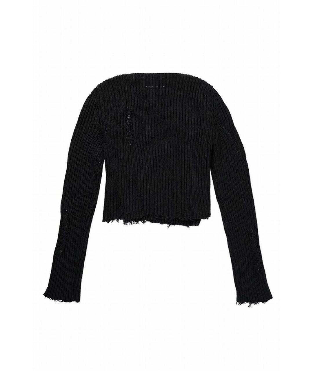 MAISON MARGIELA Черный шерстяной джемпер / свитер, фото 2